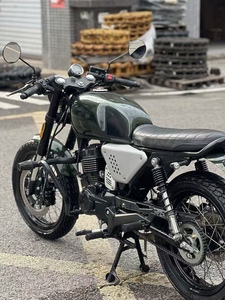 Hanway HS125 Scrambler/Blackcafe - 125CC, réservoir de 13L, roues à rayons, freins à disque, design rétro HS125, style vintage avec éléments classiques - Product Image 5