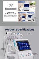 Appareil Hydra 8 en 1 avec écran tactile, jet d'oxygène hydratant, anti-âge, équipement de beauté pour salon