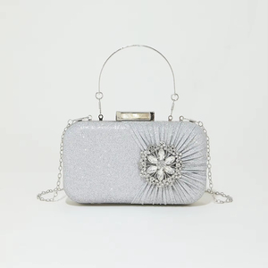 Bell 2025 Luxury Branded Ladies Gold Square Fashion Handbags Wholesale Crossbody <b>Clutch</b> Chain Strap <b>Wedding</b> Party Evening - Product Image 1