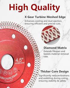 Vente chaude Super Mince Diamant Turbo Lame 105/110/115/125/180/230mm Disque De Coupe pour Carrelage Porcelaine Céramique Diamant Disque - Product Image 3