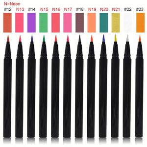 Eyeliner liquide noir imperméable, séchage rapide, longue tenue, logo personnalisé, eyeliner en marque privée, <span class=keywords><strong>eye</strong></span>-liners néon - Product Image 3