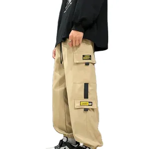 优质厂家直销多口袋卡其色工装裤男士常规合身日式男士工装裤