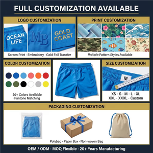 Shorts de bain pour hommes en mélange de coton et de <span class=keywords><strong>bambou</strong></span> personnalisés OEM, écologiques, séchage rapide, durables, vente en gros, couleur unie - Product Image 4