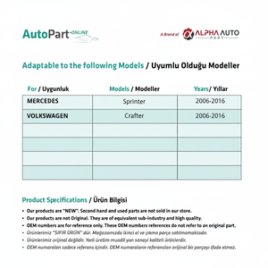 Kit de réparation de vitres-droite-gauche-SET pour Mercedes Sprinter,Crafter - Product Image 1