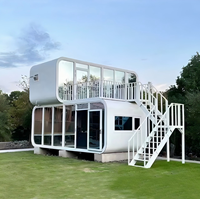 Meilleure Offre : Cabine de Bureau Mobile, Tiny House Préfabriquée, Conteneur d'Habitation sur Roues, Maison Mobile Extérieure Respirante et Portable