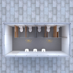 Container Prefabbricato Intelligente e Personalizzabile da 40ft e 20ft, Bagno e Doccia Portatile di Lusso Economico - Product Image 1