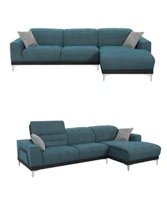 Минималистичный легкий роскошный дизайн L-образный диван в итальянском стиле большой современный Регулируемый тканевый диван на подголовник для гостиной