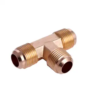 flare pipe fitting fittings male sae quot way for quality forged 45 degree refrigeration high threaded thread j512 brass tee