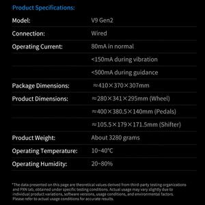 พวงมาลัยเกมส์ PXN Original V9 Gen2 คุณภาพสูง สำหรับเล่นเกมขับ<span class=keywords><strong>รถ</strong></span>บนพีซี พีเอสโฟร์ และสวิตช์ - Product Image 6