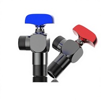 Robinet à bille transfrontalier tout en cuivre, à ouverture totale, à haut débit, vanne d'angle spéciale, vanne triangulaire, raccord fileté 1,0 MPa
