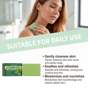 Gentle Tea Tree Cleansing <b>Soap</b> Rich Dense Foam Mild Purifying Skin Plant Extract Soft Smooth Texture Refreshing Deep Clean Daily - Product Image 3