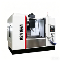 Centre d'usinage vertical CNC VMC1160 BT40 avec système FANUC, moteur automatique robuste et table de 1200x600mm