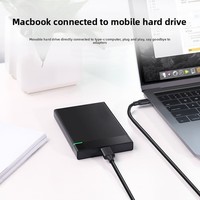 Cable de Disco Duro Externo Tipo-C a Micro-B, USB 3.0 de Alta Velocidad para Laptop y Teléfono, con Revestimiento de PVC y Conductor de Cobre Estañado