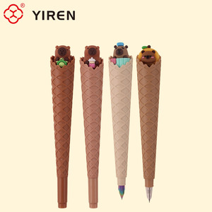 Yiren प्यारा आइसक्रीम शंकु फाउंटेन पेन कावायी पशु डिजाइन बच्चों और छात्रों के लिए कलम - Product Image 2