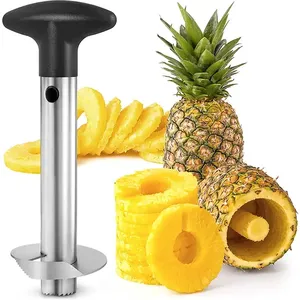 Hot Sale Manual Stainless Steel Pineapple Corer and Slicer Tool Pineapple Cutter for Easy Core Removal & Slicing