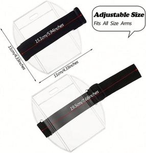 Customized Logo Holder for Transparent Badge With Hook <b>Ring</b> and Fastening Mechanism for Transparent Plastic <b>Name</b> Tag Holder - Product Image 5