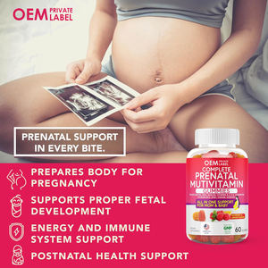 Gomitas Prenatales Oem con Colina, Folato, Vitaminas B, C y D para <span class=keywords><strong>el</strong></span> Apoyo Neural Fetal, Energía e Inmunidad Durante <span class=keywords><strong>el</strong></span> <span class=keywords><strong>Embarazo</strong></span> para Adultos - Product Image 4