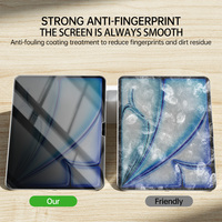 Protection d'écran de confidentialité pour iPad Pro 13 pouces M5 2025, verre trempé magnétique amovible 3D, filtre de confidentialité anti-espion à 180 degrés
