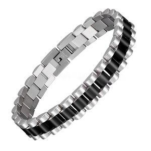Bracciale a Catena Classico di Alta Gamma in Acciaio Inossidabile Placcato Oro, Stile Rapper, per Coppie, Regalo Unisex - Product Image 4