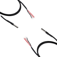 Sonde de température numérique étanche RPD, précision 0,5°C, plage -55~+125°C, câble blindé 3 conducteurs en acier inoxydable