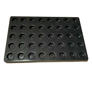 Molde para Mini Cupcakes de Acero Aluminizado, Tamaño de Bandeja 600*400mm, 40 Cavidades, Molde Redondo para Mini Muffins de Grado Alimenticio para Producción de Pasteles - Product Image 1