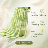 Tissu en Chiffon Imprimé Tissé 100 % Polyester Transparent Respirant 150 cm pour Robe, Sari, Vêtement Femme – Vente en Gros