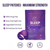 Patch de sommeil à l'huile essentielle naturelle de lavande, de camomille et de citron HLK, sans mélatonine, certifié CE 72H pour un sommeil profond et une nuit relaxante
