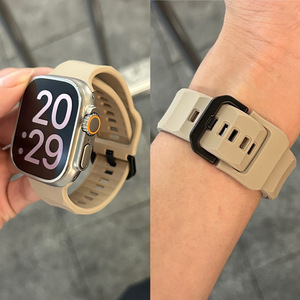 Correa de Reloj Deportiva de Silicona, Correa Suave Impermeable Compatible con Relojes Inteligentes de 38 40 41 42 44 45 49 mm <span class=keywords><strong>para</strong></span> Hombre y Mujer - Product Image 3