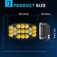Luz de Trabajo LED de 10 Pulgadas y 19 LED, Lámpara Antiniebla Todoterreno de Alta Resistencia para Camiones Europeos Scania, Volvo, MAN, Mercedes, DAF, Iveco