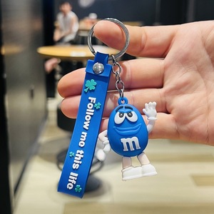 <span class=keywords><strong>Porte</strong></span>-clés en PVC de haute qualité en forme de poupée de dessin animé, <span class=keywords><strong>porte</strong></span>-clés créatifs en caoutchouc souple avec cordon, cadeau pour enfants - Product Image 5