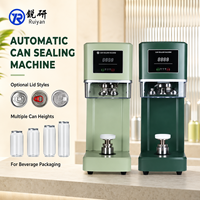 Machine de scellage électrique intelligente entièrement automatique avec roulement pour le scellage de bocaux, boîtes, barquettes, gobelets PET, thé au lait et pour les salons de thé/cafés