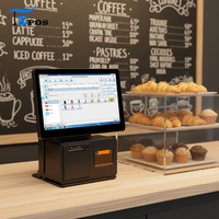 Sistema POS de 15.6 Pulgadas 1920x1080 con Pantalla Táctil, Aleación de Aluminio, Android/Windows, Impresora y Escáner Integrados