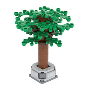 MOC3027 City-Serie Straßenansicht Baum Steinpflaster Modell Plastik DIY Baustein-Sets Puzzle-Spielzeug für Kinder 67 Teile - Product Image 1