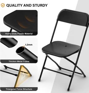 <span class=keywords><strong>Sedie</strong></span> <span class=keywords><strong>da</strong></span> <span class=keywords><strong>Giardino</strong></span> per Matrimoni all'Aperto, Adatte per Team Building, <span class=keywords><strong>Sedie</strong></span> Pieghevoli dal Design Moderno per Grandi Eventi - Product Image 4