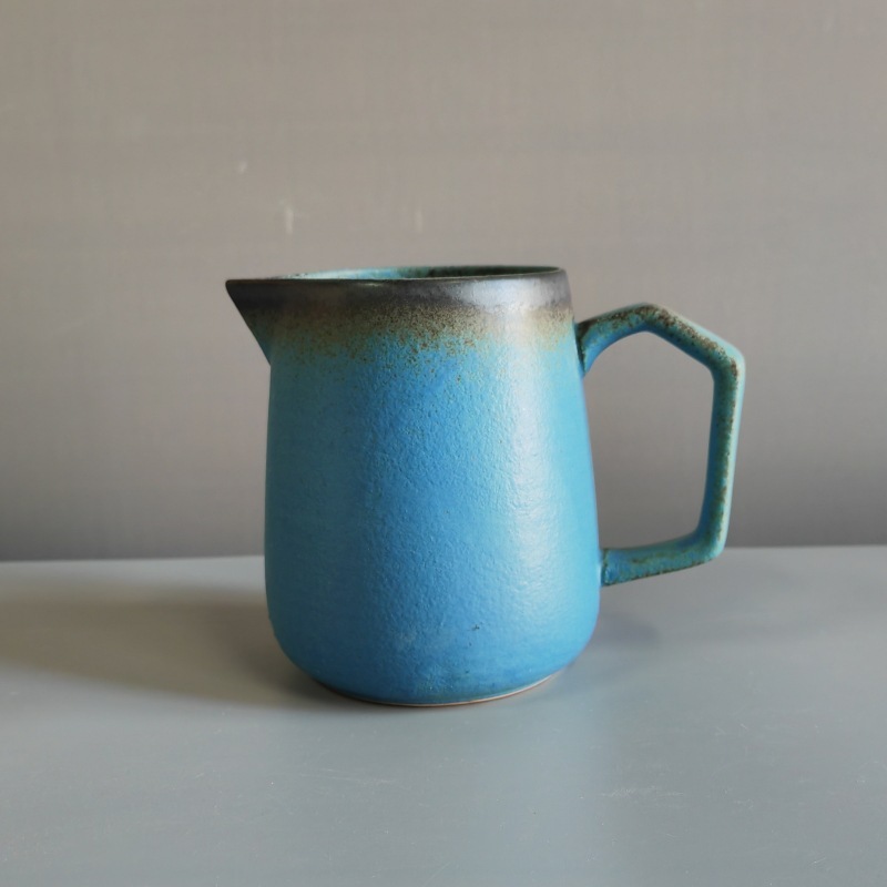 Caffettiera per caffè filtro - senza filtro - blu effetto "kiln changed" - 620 ml