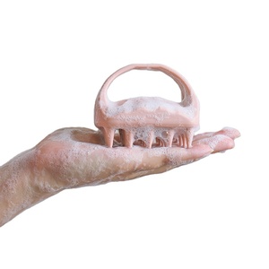 Cepillo Desenredante para Cabello Rizado, Cepillo de Silicona para Champú, Masajeador de Cuero Cabelludo para Exfoliar y Limpiar - Product Image 1