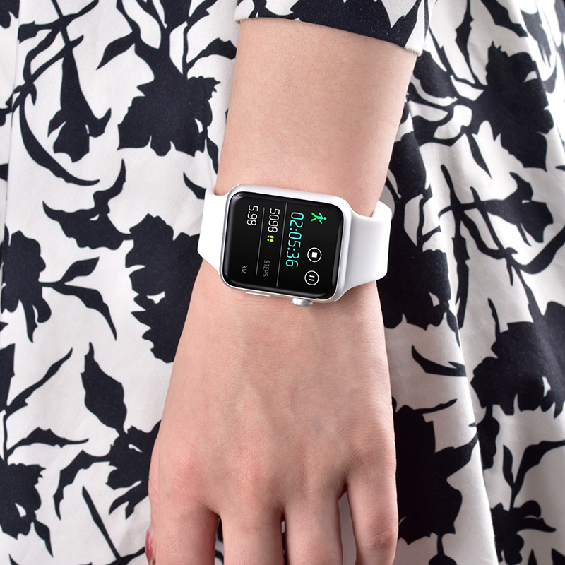 Силиконовый ремешок для часов 38/40 42/44 мм, ремешок для часов Apple Watch Series 4 5 T500 W26 IWO