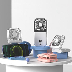 Ventilador plegable para colgar en el cuello, Banco de energía USB, portátil, portátil, soporte para teléfono, Mini Ventilador recargable - Product Image 6