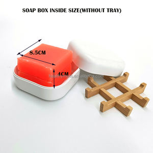 Pas de plastique bambou Fiber <span class=keywords><strong>Cube</strong></span> porte-<span class=keywords><strong>savon</strong></span> forme carrée voyage fermer couverture douche porte-<span class=keywords><strong>savon</strong></span> boîte - Product Image 6