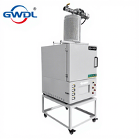 Four de dégazage à induction pour traitement thermique à 1400 degrés avec purification des gaz organiques volatils (VOC) pour expériences à petite échelle