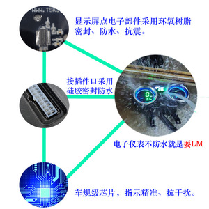 Nouvel Arrivage Crossmax200 NXR150 Compteur de Vitesse Numérique LCD Moto Instrument Électronique Compteur de Matière Plastique - Product Image 5