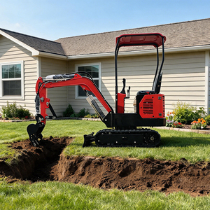 <span class=keywords><strong>Mini</strong></span> Escavatore da 1 Tonnellata con Motore Kubota CE EPA, Azionamento a <span class=keywords><strong>Pilota</strong></span>, Rotazione Zero, Consegna Gratuita per Fattoria e Giardino - Product Image 1