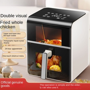 Wholesale Air Fryer 4L Large Capacity Modern Square Integrated Visual Automatic Touch Electric <b>Oven</b> Multi-functional for - Product Image 4