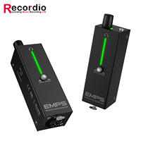 Amplificateur intra-auriculaire portable rechargeable GAW-EMPS, boîtier métallique, entrée XLR, commutateur mono/stéréo, clip ceinture pour musiciens de scène en direct