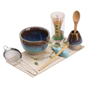 Classica lampada portatile in ceramica Matcha macchina da tè punta tazza e tazza con Base a spazzola - Product Image 5