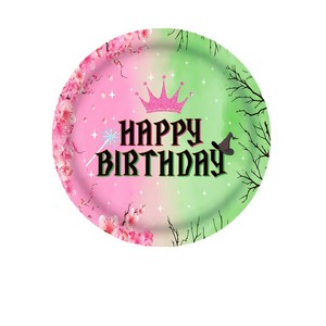 Wicked Theme Birthday Party Tableware Set 60-80 Pcs <b>Plastic</b> Paper Plates Cups Napkins Cutlery For Kids Celebration - Product Image 4