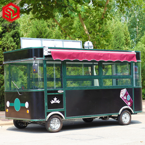 Carrito de Comida Eléctrico de 4 Ruedas para Hot Dogs, Gelato, Waffles, Tacos, Café, Helados, Camión de Comida Móvil, Remolque de Comida - Product Image 3