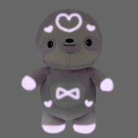Peluche paresseux violet phosphorescent personnalisée, jouet fluorescent à effacer au laser, animal en peluche Kawaii, compagnon de sommeil apaisant