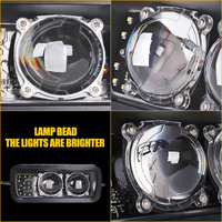 LOYO-luces Led antiniebla todoterreno, 4x4, versión rusa, cuadradas, resistentes al agua, Ip 67, 100W, luz de conducción para Lada Urban Niva