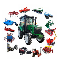Tracteurs pour l'agriculture 50cv 55cv 60cv 4 roues motrices 4x4 12 volts Tracteur cabine climatisation Taishan Traktor Tracteur agricole